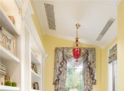 春意黯然的田園風(fēng)格180平米別墅書房裝修效果圖