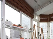 自然誘惑的田園風(fēng)格60平米小戶型陽臺(tái)裝修效果圖