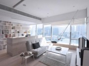 舒適明亮日式風(fēng)格70平米小戶(hù)型客廳飄窗裝修效果圖