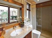 華麗大氣中式風格140平米三居室衛(wèi)生間浴室柜裝修效果圖