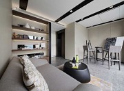 低調(diào)典雅現(xiàn)代簡約風格200平米別墅書房吊頂裝修效果圖