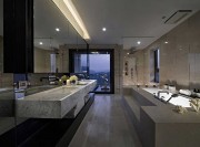 低調(diào)典雅現(xiàn)代簡約風格200平米別墅衛(wèi)生間浴室柜裝修效果圖