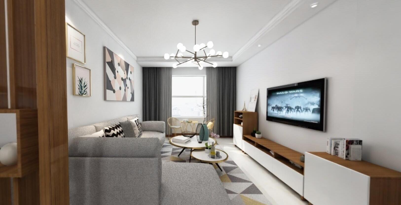 溫潤簡約北歐風(fēng)格3D效果圖