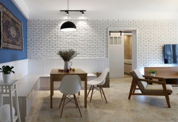 現(xiàn)代個性歐式風(fēng)格100平米二居室餐廳吊頂裝修效果圖