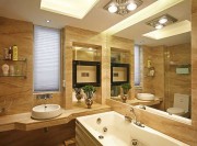 金色亮麗歐式風格100平米二居室衛(wèi)生間浴室柜裝修效果圖