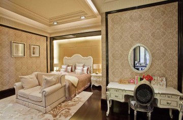 精致優(yōu)雅歐式風(fēng)格130平米三居室臥室吊頂裝修效果圖