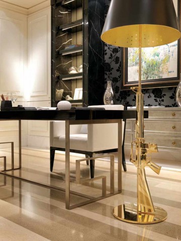 優(yōu)雅精致歐式140平米四居室書(shū)房背景墻裝修效果圖