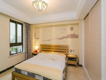 古典設(shè)計(jì)歐式風(fēng)格110平米三居室臥室吊頂裝修效果圖