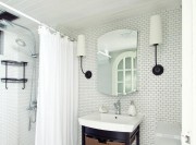 清新休閑北歐風(fēng)90平米復(fù)式衛(wèi)生間浴室柜裝修效果圖