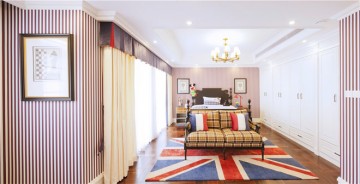 頂級奢華歐式風(fēng)格280平米別墅兒童房背景墻裝修效果圖