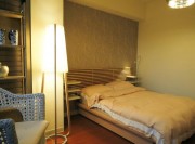 時(shí)尚簡明中式風(fēng)格90平米二居室兒童房背景墻裝修效果圖