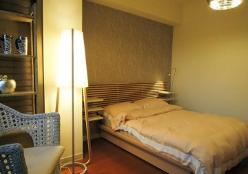 時(shí)尚簡(jiǎn)明中式風(fēng)格90平米二居室兒童房背景墻裝修效果圖