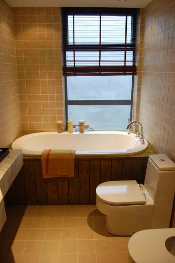 華美精致中式風(fēng)格100平米三居室衛(wèi)生間浴室柜裝修效果圖