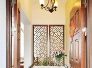 雅致典雅中式風格100平米三居室玄關(guān)過道裝修效果圖