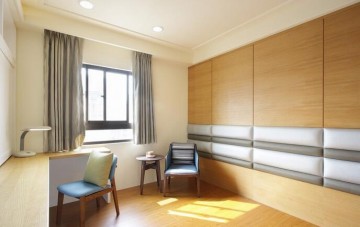 中式禪意雅致120平米復式書房吊頂裝修效果圖