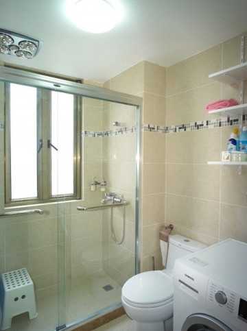 溫馨法式田園風格60平米一居室衛(wèi)生間浴室柜裝修效果圖