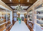 雅致溫馨田園風(fēng)格100平米二居室餐廳吊頂裝修效果圖