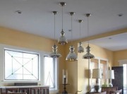 溫暖清新田園風(fēng)格90平米二居室餐廳吊頂裝修效果圖