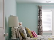 溫暖清新田園風(fēng)格90平米二居室臥室背景墻裝修效果圖