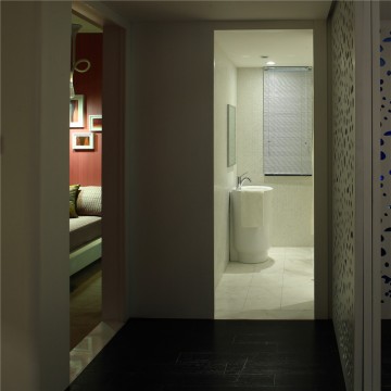 藍(lán)色魅力簡約風(fēng)格90平米二居室衛(wèi)生間裝修效果圖