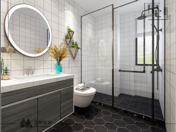 時(shí)尚、活力、從容、淡定、不羈風(fēng)格88平兩居室裝修效果圖