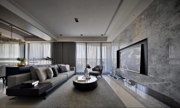 120㎡極簡風新房，三居室戶型，治愈系十足！